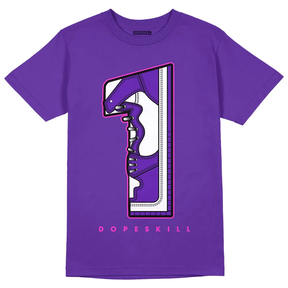 Dunk Purple Championship Court White DopeSkill Purple T-shirt No.1 Graphic sold by DopeSkill