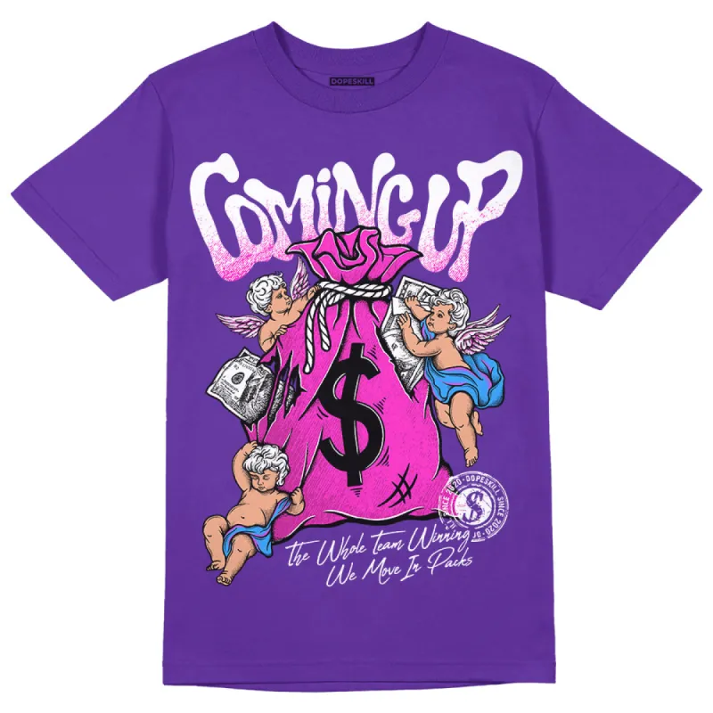 Dunk Purple Championship Court White DopeSkill Purple T-shirt Money Bag Coming Up Graphic sold by DopeSkill
