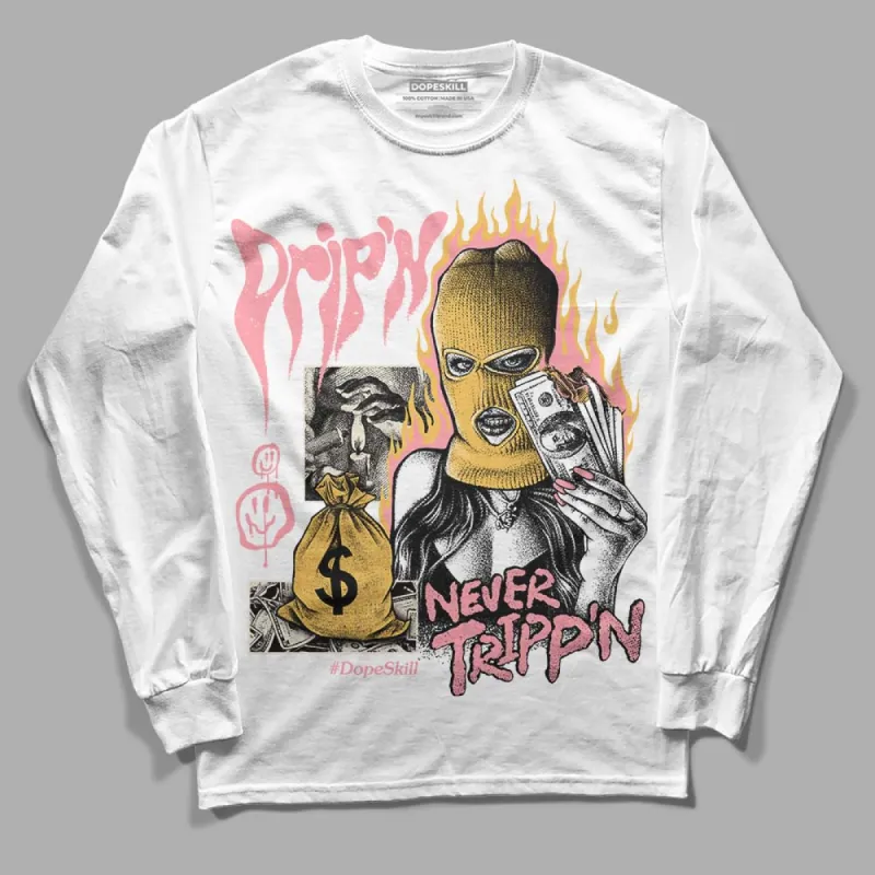 Red Stardust 3s DopeSkill Long Sleeve T-Shirt Drip'n Never Tripp'n Graphic sold by DopeSkill