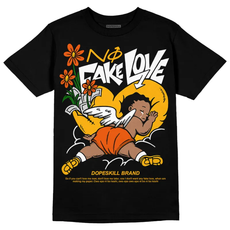Goldenrod Dunk DopeSkill T-Shirt No Fake Love Graphic sold by DopeSkill