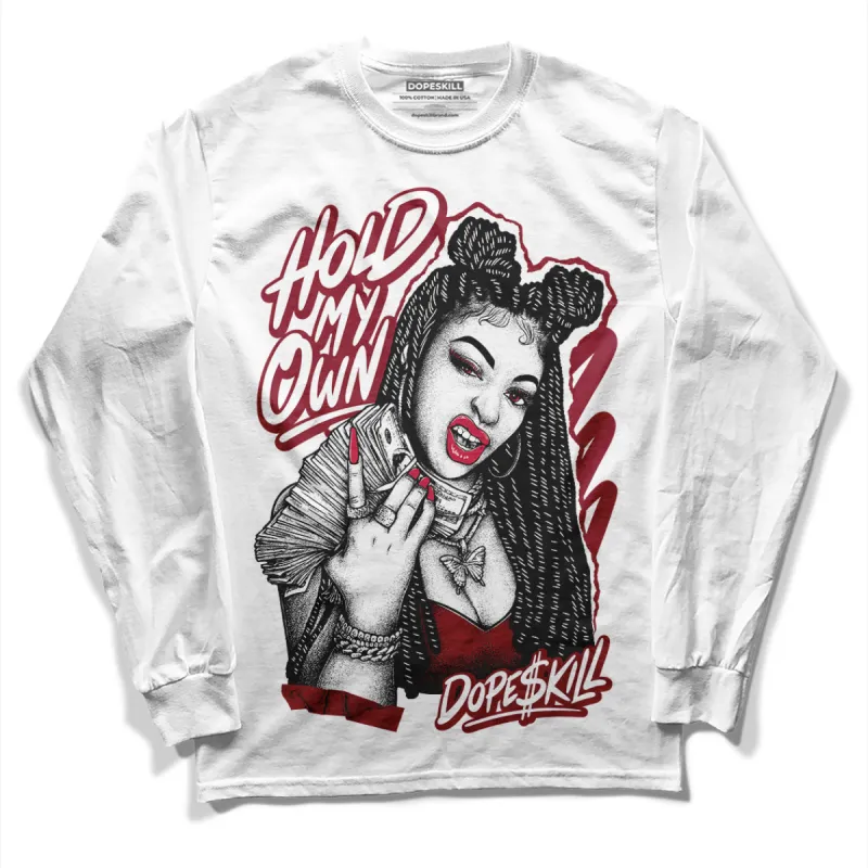 85 Metallic Burgundy 1s DopeSkill Long Sleeve T-Shirt New H.M.O Graphic sold by DopeSkill