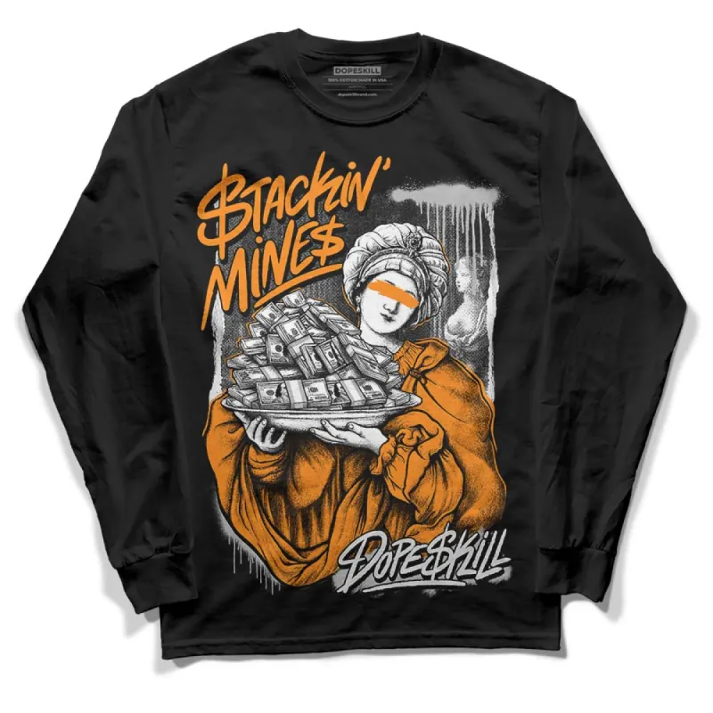 Dunk Cool Grey DopeSkill Long Sleeve T-Shirt Stackin Mines Graphic sold by DopeSkill