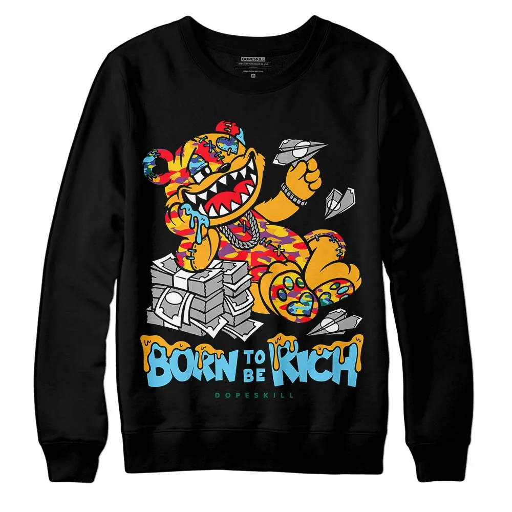 GS 'Six Championships' 1s DopeSkill Sweatshirt Born To Be Rich Graphic sold by DopeSkill