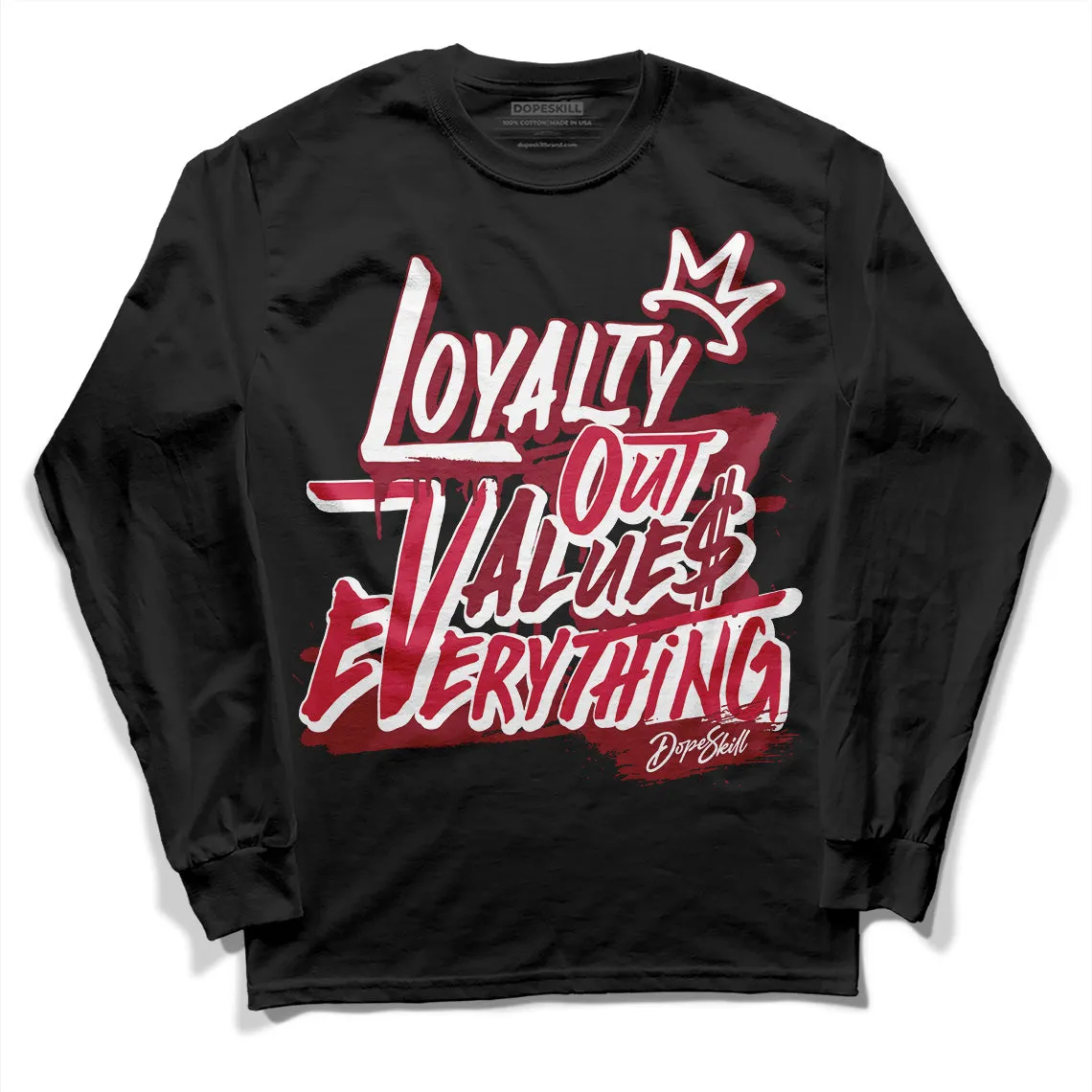 85 Metallic Burgundy 1s DopeSkill Long Sleeve T-Shirt LOVE Graphic sold by DopeSkill product image thumbnail 2