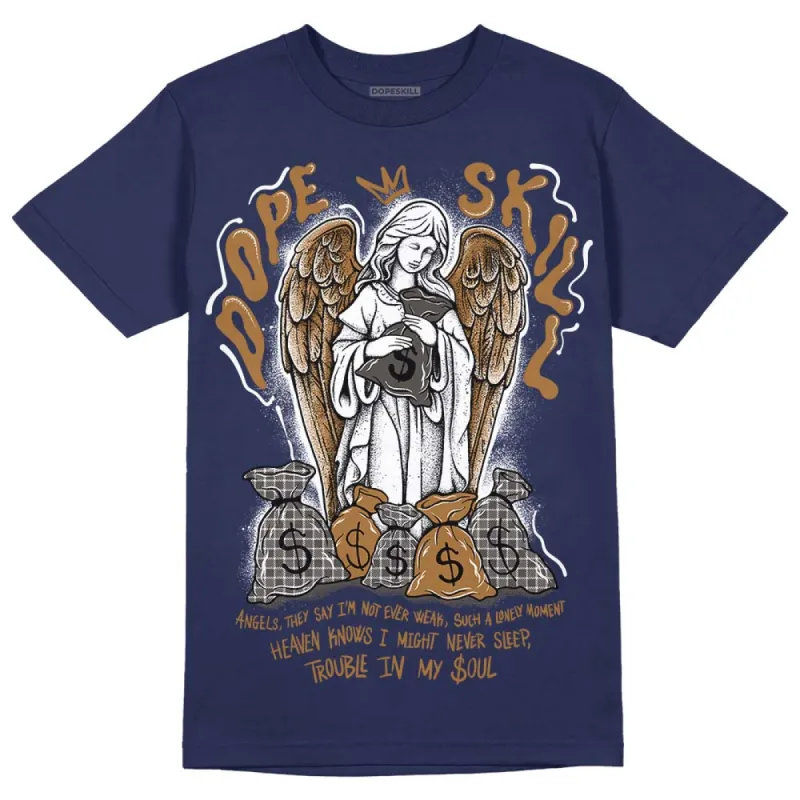 Dunk Premium Tweed Corduroy DopeSkill Navy T-shirt Angels Graphic sold by DopeSkill