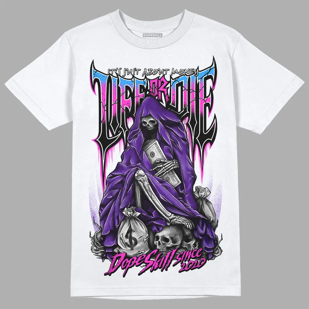 Dunk Purple Championship Court White DopeSkill T-Shirt Life or Die Graphic sold by DopeSkill