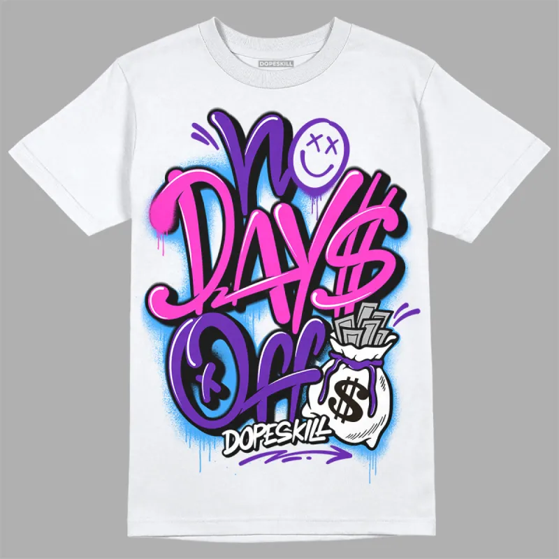 Dunk Purple Championship Court White DopeSkill T-Shirt No Days Off Graphic sold by DopeSkill