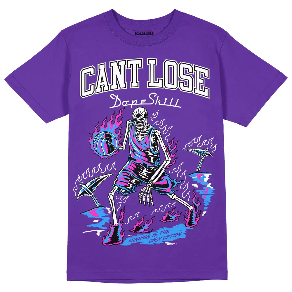 Dunk Purple Championship Court White DopeSkill Purple T-shirt Cant Lose Graphic sold by DopeSkill