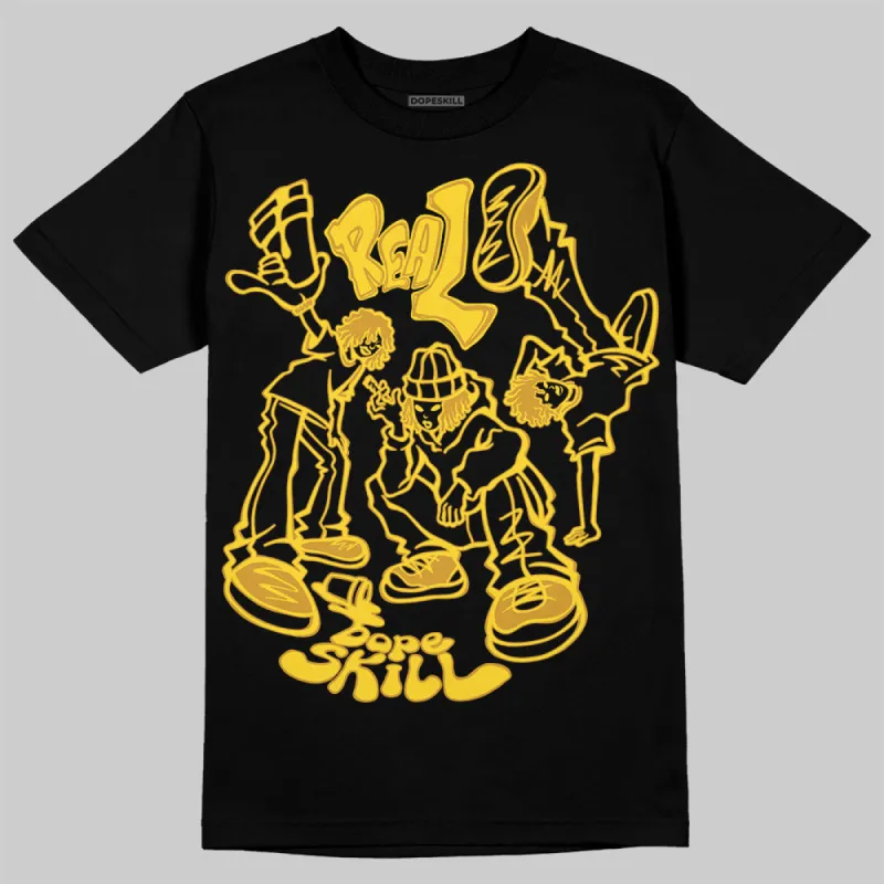 Black Tour Yellow AJ 4 Thunder DopeSkill Unisex T-Shirt Real Y2K Players Graphic sold by DopeSkill