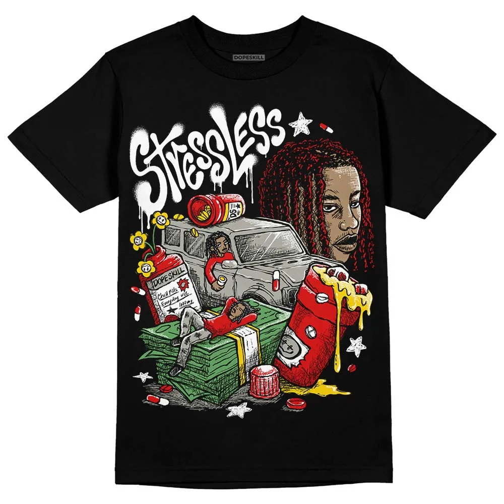 Fire Red 3s DopeSkill T-Shirt Stressless Graphic sold by DopeSkill product image thumbnail 2