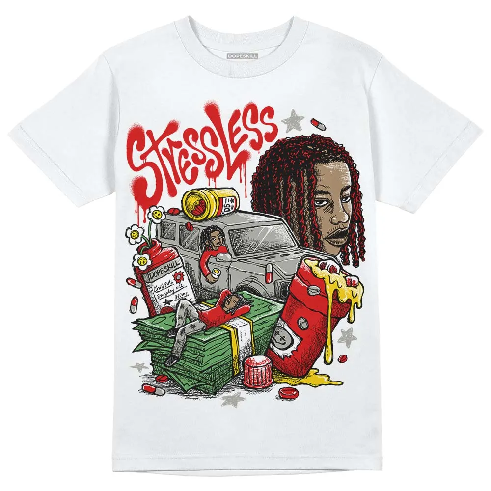 Fire Red 3s DopeSkill T-Shirt Stressless Graphic sold by DopeSkill