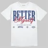 White and Midnight Navy 6s DopeSkill T-Shirt Better Myself Graphic sold by DopeSkill