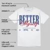 White and Midnight Navy 6s DopeSkill T-Shirt Better Myself Graphic sold by DopeSkill