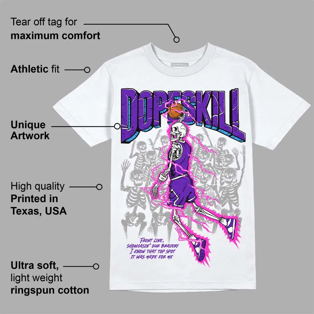 Dunk Purple Championship Court White DopeSkill T-Shirt Thunder Dunk Graphic sold by DopeSkill product image thumbnail 3