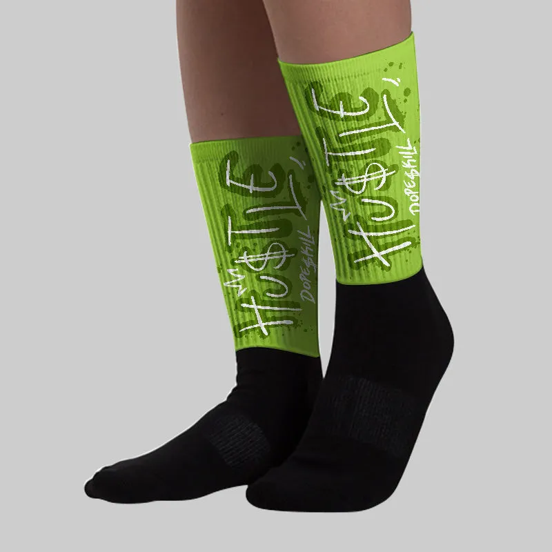 Dunk 'Chlorophyll' DopeSkill Sublimated Socks Hustle Graphic sold by DopeSkill product image thumbnail 2
