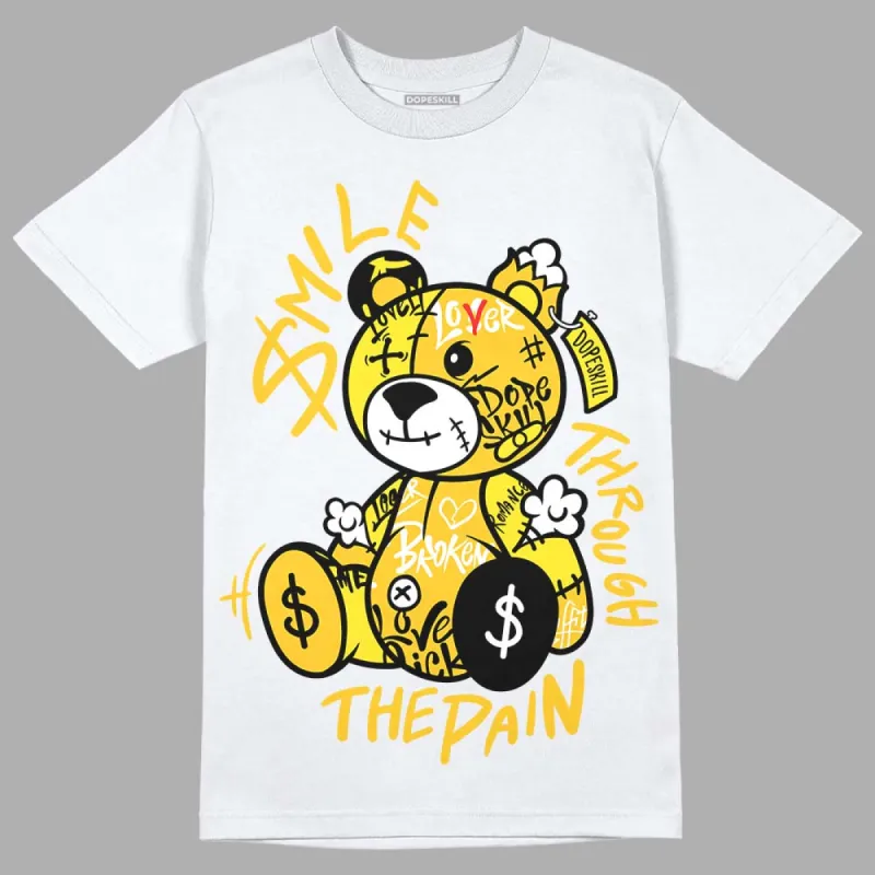 Vivid Sulfur 4s DopeSkill T-Shirt Smile Through The Pain Graphic sold by DopeSkill