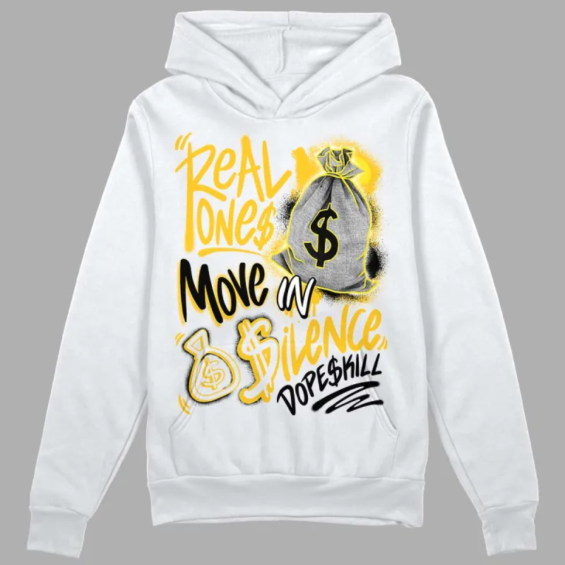 Vivid Sulfur 4s DopeSkill Hoodie Sweatshirt Real Ones Move In Silence Graphic sold by DopeSkill