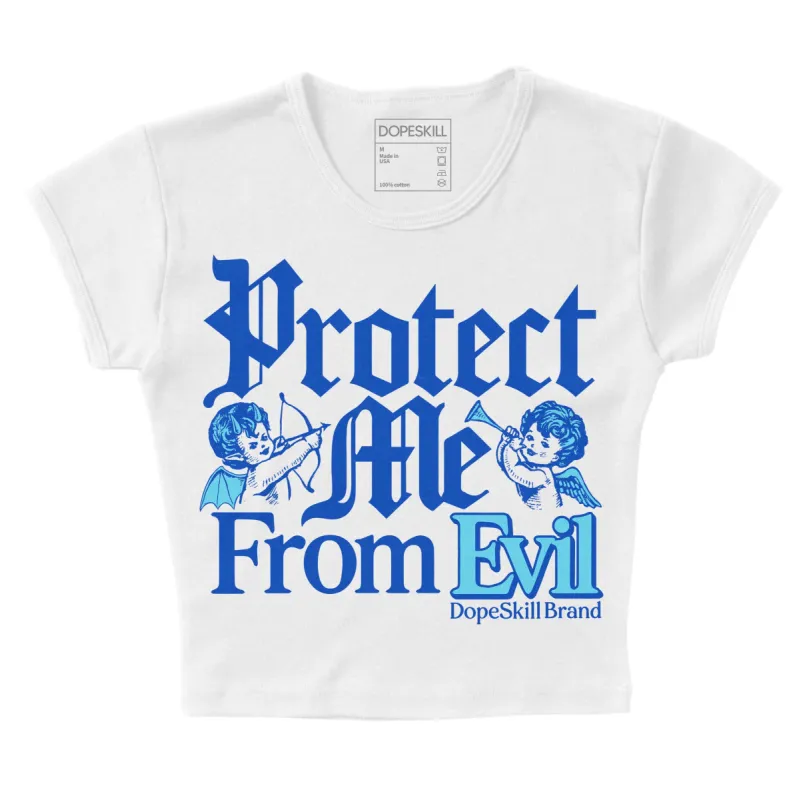 SB Dunk Argon DopeSkill Women's Crop Top Protect Me From Evil Graphic sold by DopeSkill
