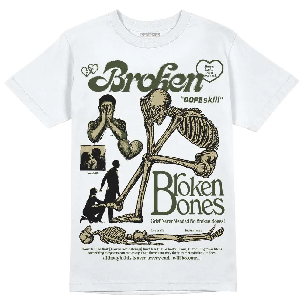 Olive Collection DopeSkill T-Shirt Broken Bones Graphic sold by DopeSkill