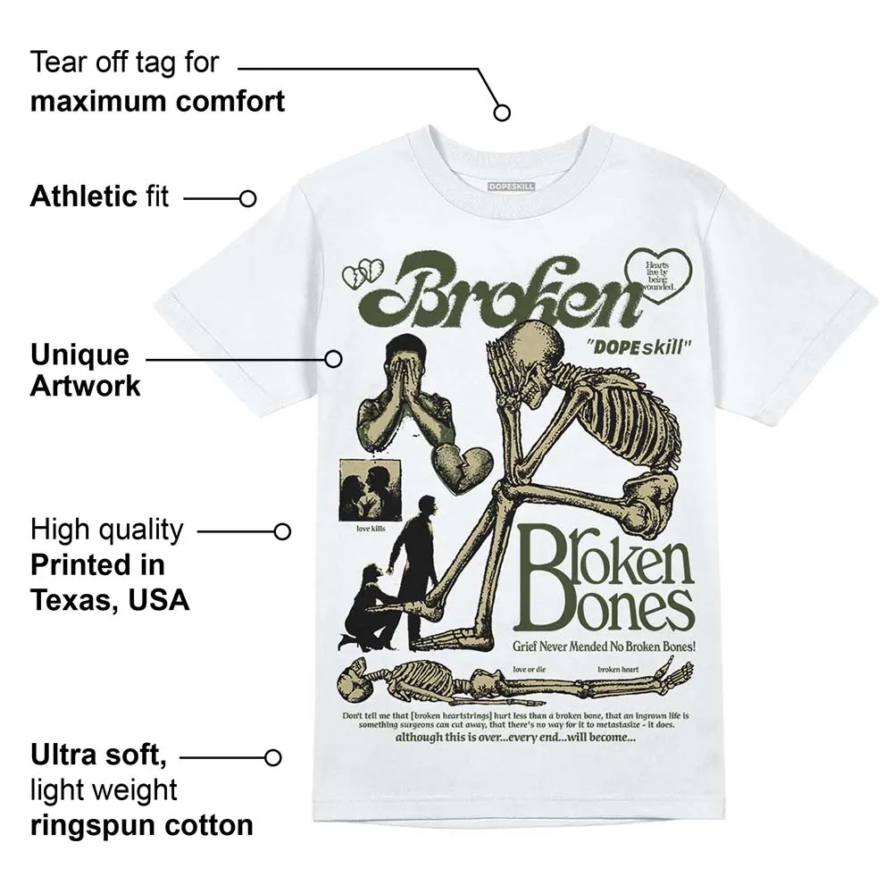 Olive Collection DopeSkill T-Shirt Broken Bones Graphic sold by DopeSkill product image thumbnail 3