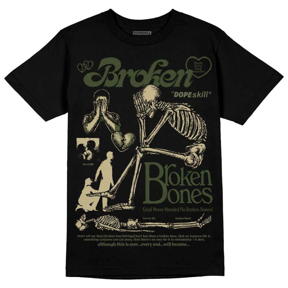 Olive Collection DopeSkill T-Shirt Broken Bones Graphic sold by DopeSkill product image thumbnail 2