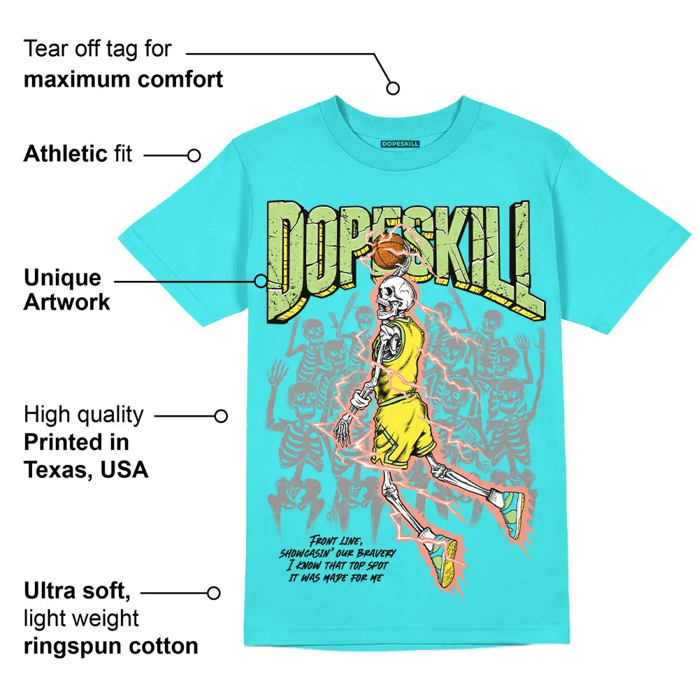 Cyan Burst 9060 DopeSkill Virtual Blue T-Shirt Thunder Dunk Graphic sold by DopeSkill product image thumbnail 2