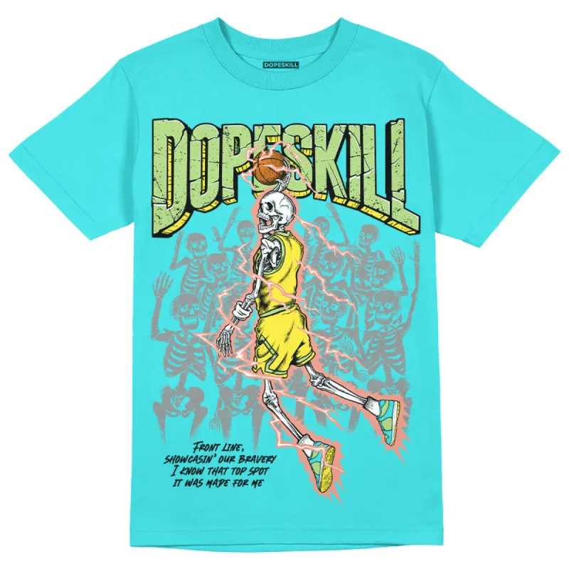 Cyan Burst 9060 DopeSkill Virtual Blue T-Shirt Thunder Dunk Graphic sold by DopeSkill