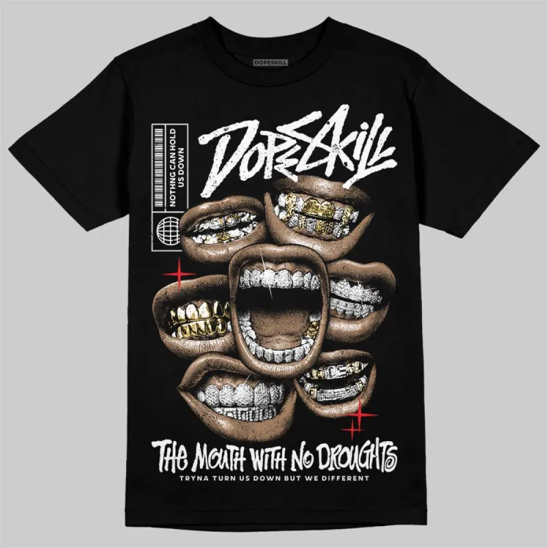 White Thunder 4s DopeSkill T-Shirt The Mouth With No Droughts Graphic sold by DopeSkill
