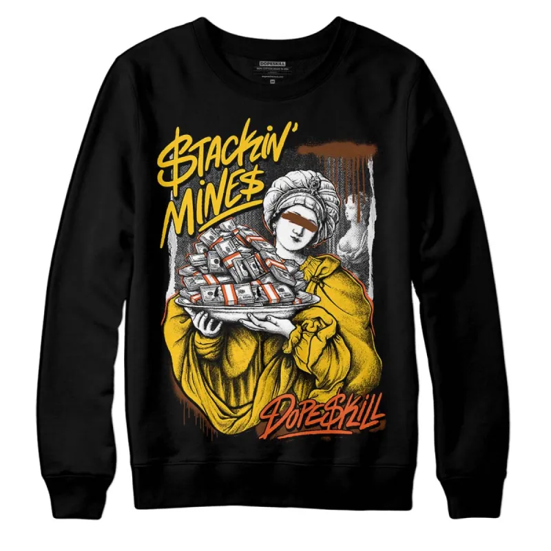 Yellow Collection DopeSkill Sweatshirt Stackin Mines Graphic sold by DopeSkill