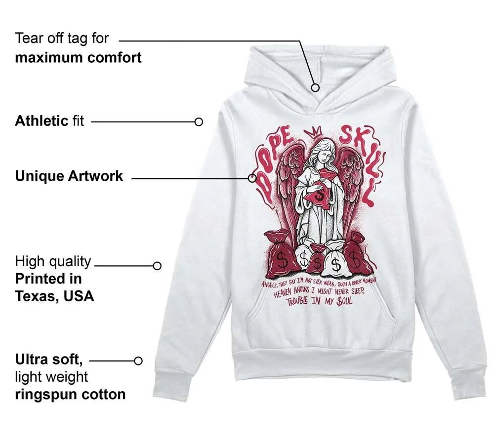 85 Metallic Burgundy 1s DopeSkill Hoodie Sweatshirt Angels Graphic sold by DopeSkill product image thumbnail 3