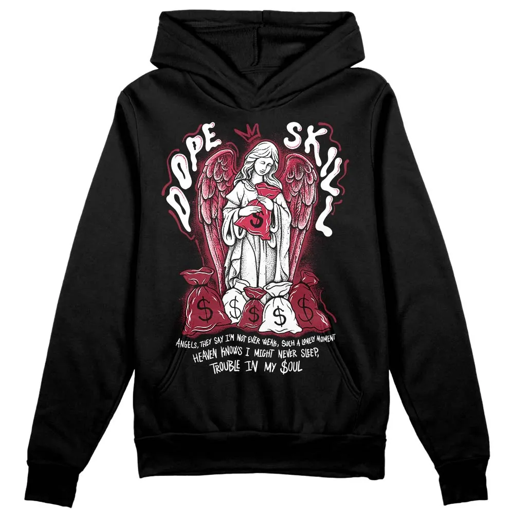 85 Metallic Burgundy 1s DopeSkill Hoodie Sweatshirt Angels Graphic sold by DopeSkill product image thumbnail 2