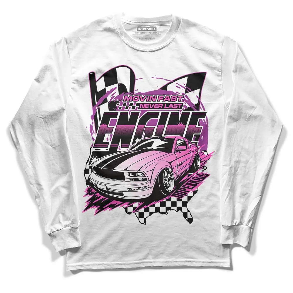 Hyper Violet 4s DopeSkill Long Sleeve T-Shirt ENGINE Tshirt Graphic sold by DopeSkill