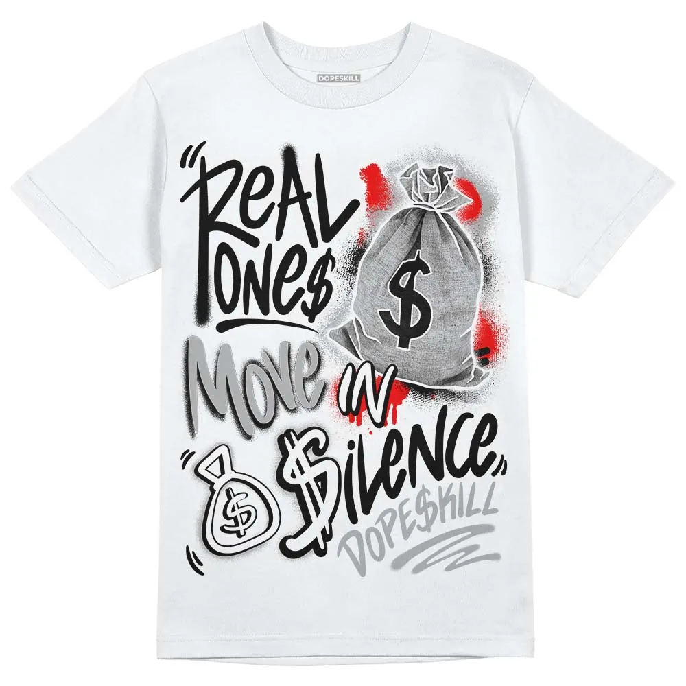 Shadow 1s DopeSkill T-Shirt Real Ones Move In Silence Graphic sold by DopeSkill product image thumbnail 2