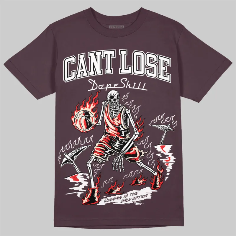 Violet Ore 3s DopeSkill Maroon T-shirt Cant Lose Graphic made by DopeSkill
