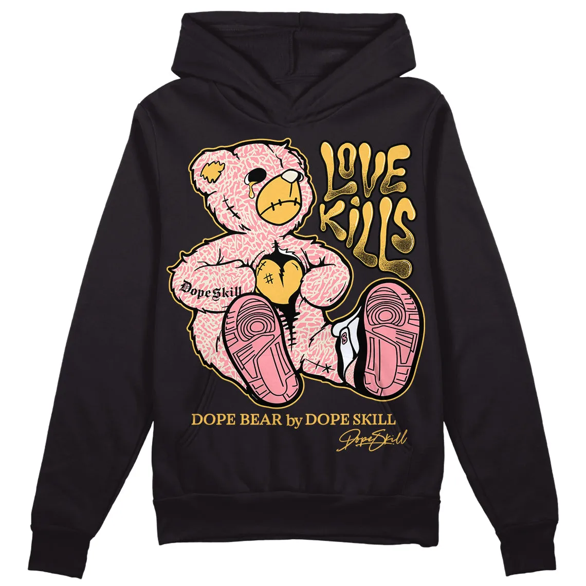 Red Stardust 3s DopeSkill Hoodie Sweatshirt Love Kills Graphic sold by DopeSkill product image thumbnail 2