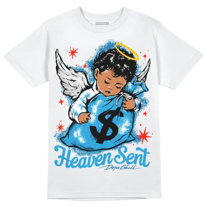 Military Blue 4s DopeSkill T-Shirt Heaven Sent Graphic sold by DopeSkill