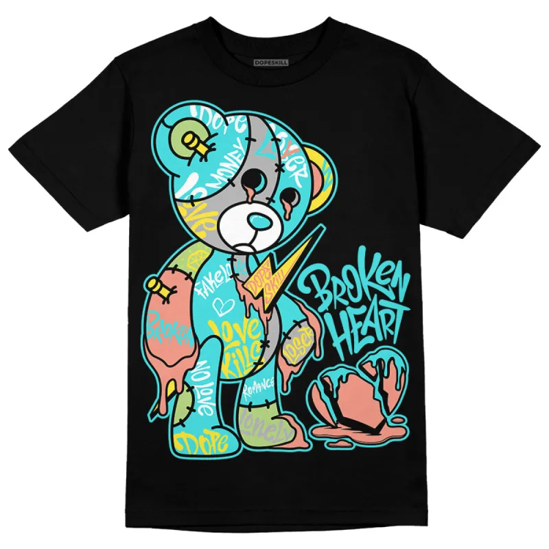 Cyan Burst 9060 DopeSkill T-Shirt Broken Heart Graphic sold by DopeSkill