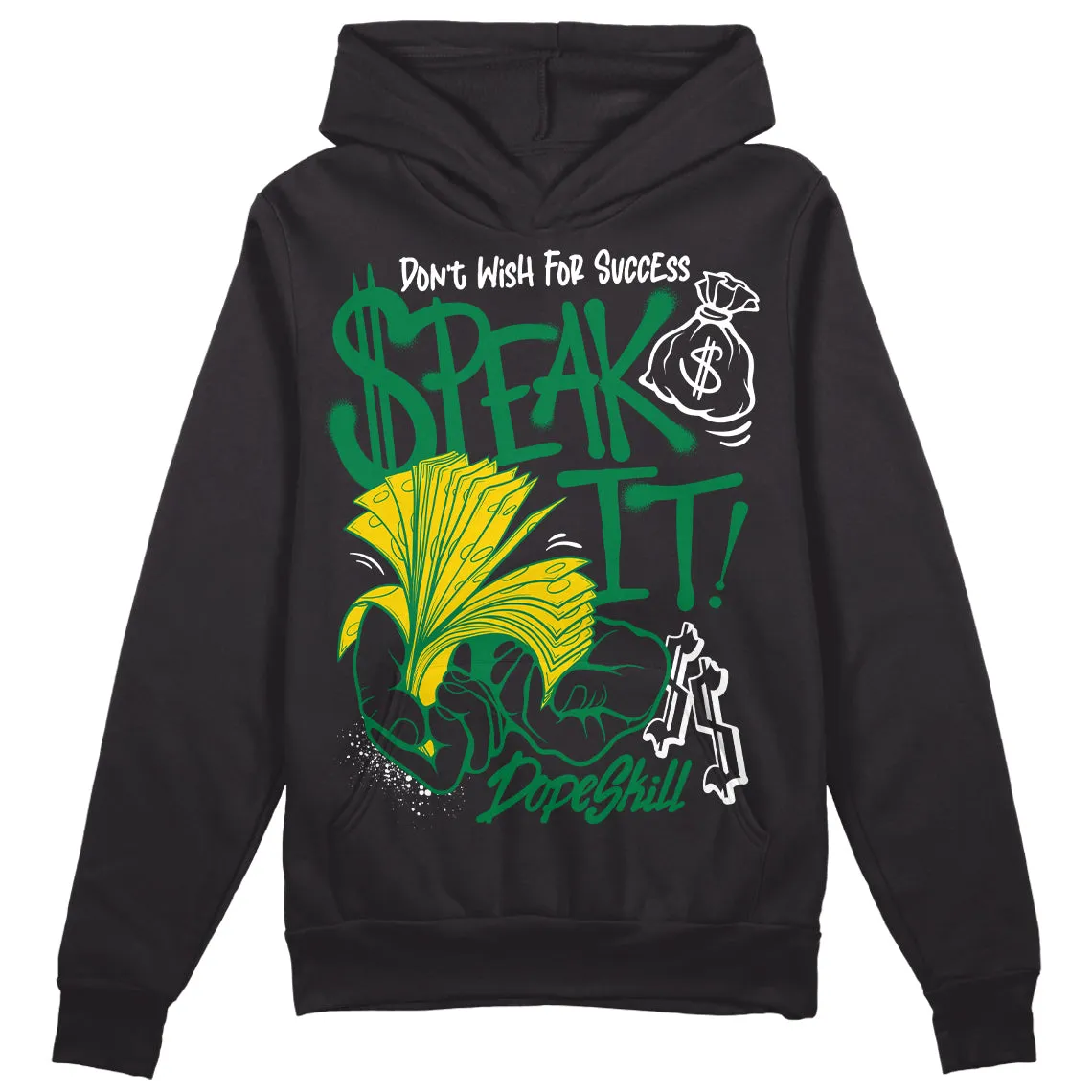 Lucky Green 5s DopeSkill Hoodie Sweatshirt Speak It Graphic sold by DopeSkill product image thumbnail 2