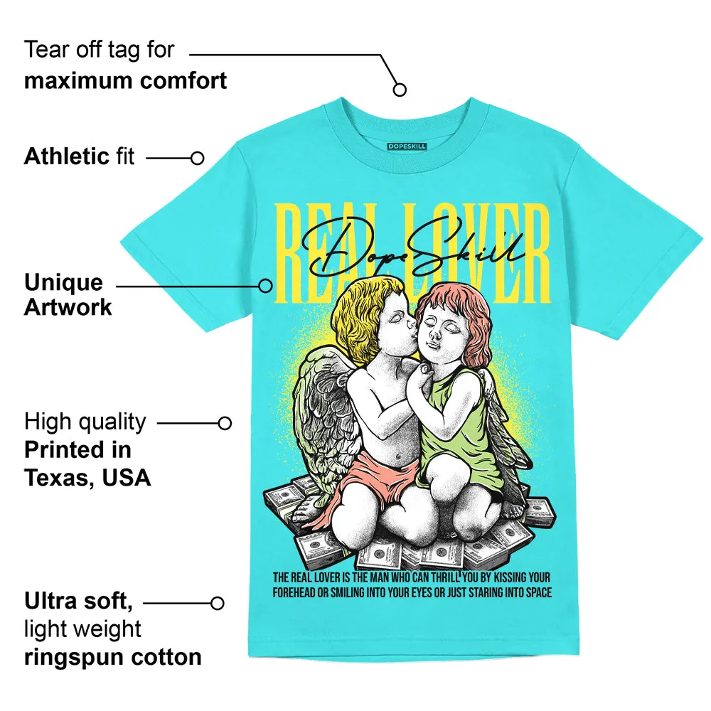 Cyan Burst 9060 DopeSkill Virtual Blue T-Shirt Real Lover Graphic sold by DopeSkill product image thumbnail 2