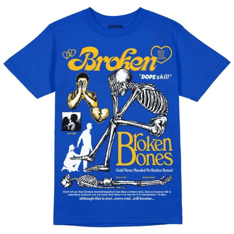 Royal Blue Collection DopeSkill Royal Blue T-shirt Broken Bones Graphic sold by DopeSkill