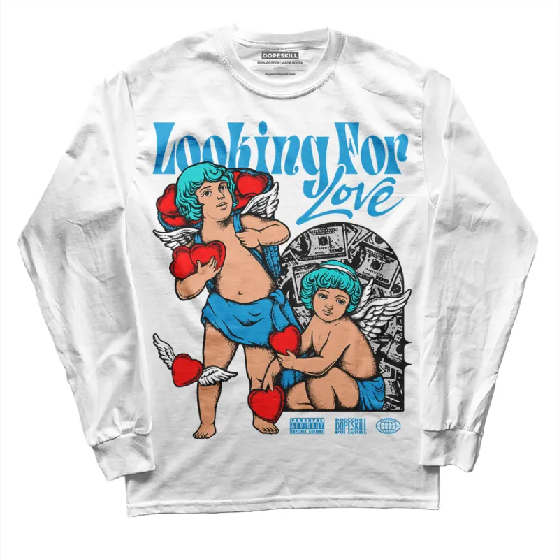 Military Blue 4s DopeSkill Long Sleeve T-Shirt Looking For Love Graphic sold by DopeSkill