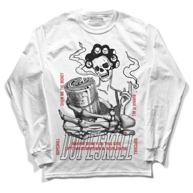 Red Taxi 12s DopeSkill Long Sleeve T-Shirt Show Me The Money Graphic sold by DopeSkill