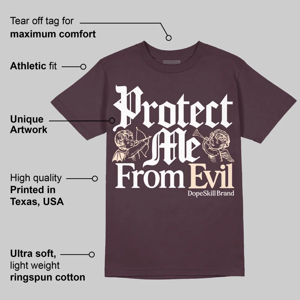 Violet Ore 3s DopeSkill Maroon T-shirt Protect Me From Evil Graphic sold by DopeSkill product image thumbnail 2
