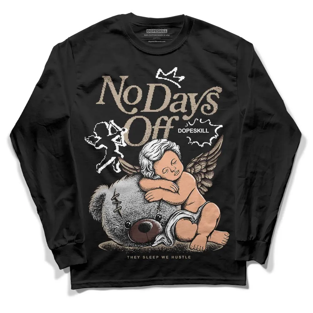 Latte 1s DopeSkill Long Sleeve T-Shirt New No Days Off Graphic sold by DopeSkill product image thumbnail 2