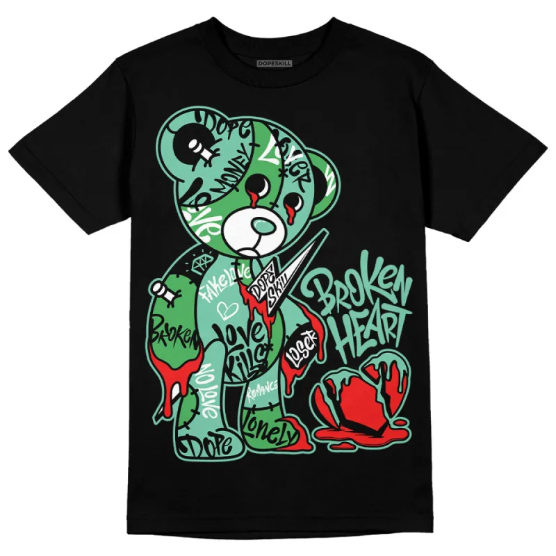 Green Glow 1s DopeSkill T-Shirt Broken Heart Graphic made by DopeSkill