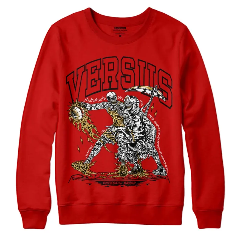 Red Collection DopeSkill Red Sweatshirt VERSUS Graphic sold by DopeSkill
