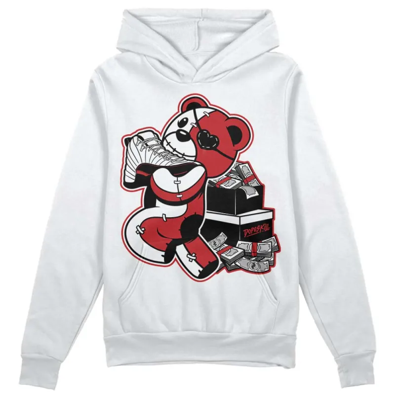 Red Taxi 12s DopeSkill Hoodie Sweatshirt Bear Steals Sneaker Graphic sold by DopeSkill