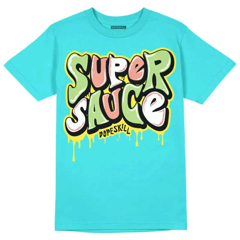 Cyan Burst 9060 DopeSkill Virtual Blue T-Shirt Super Sauce Graphic sold by DopeSkill