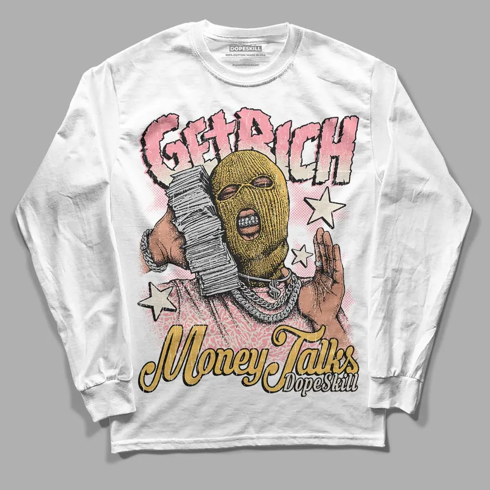 Red Stardust 3s DopeSkill Long Sleeve T-Shirt Get Rich Graphic sold by DopeSkill