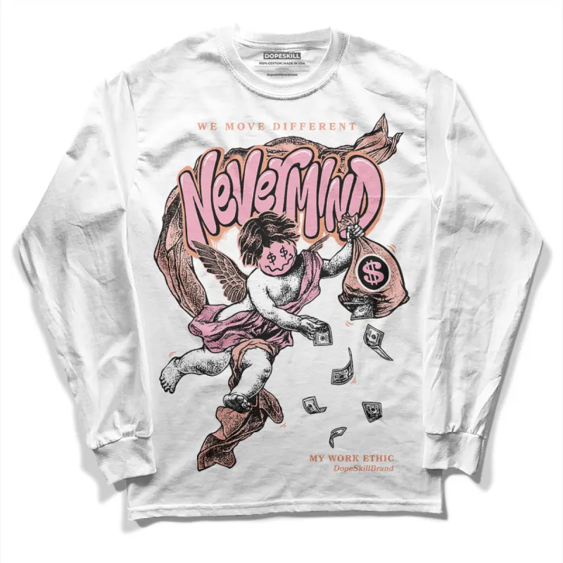 Legend Pink 11s DopeSkill Long Sleeve T-Shirt Nevermind Graphic sold by DopeSkill